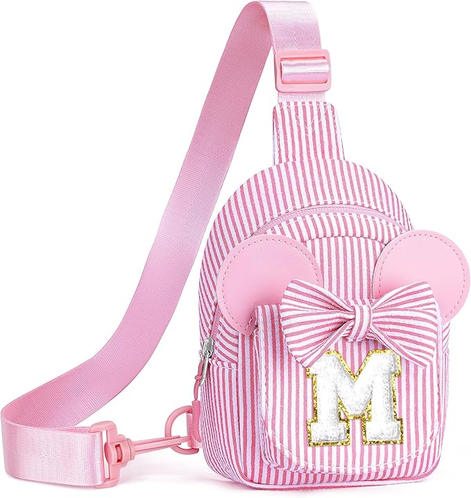 Little Girls Sling Bag, Mothers Day Gifts for Daughter, Gifts for Girls Kids, Birthday Gift for Kids Daughter Sister Little Girl Gift Trendy Stuff Crossbody Bag Fanny Packs (Pink M)