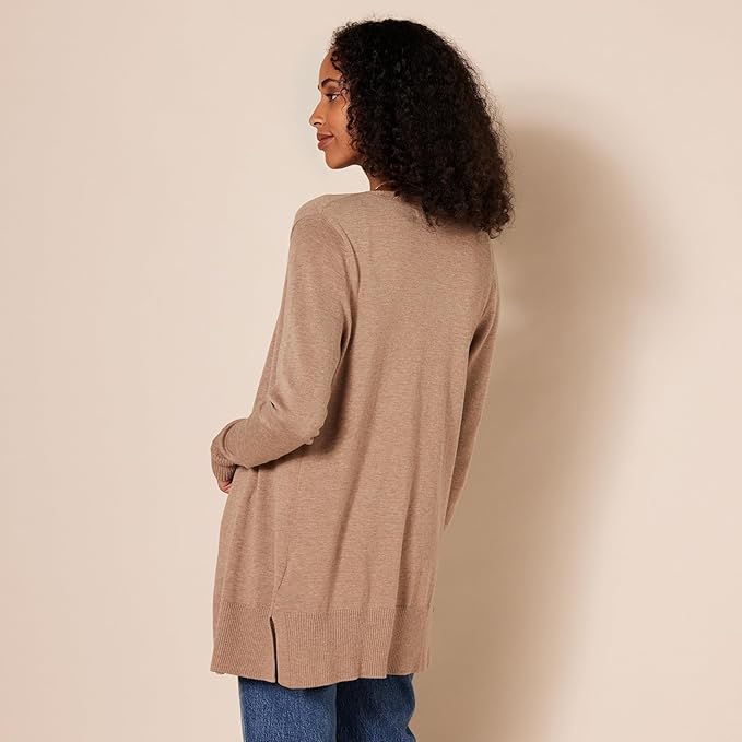 Amazon Essentials Women's Lightweight Long Sleeve Open-Front Cardigan Sweater (Available in Plus Size)