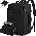 Bagsure Travel Backpack Carry On Backpack 42L Flight Approved, Expandable Laptop Backpack with Packing Cubes & Shoe Pocket, Water Resistant Luggage Backpack for Men Women, Large Backpack 20 * 14 * 7"