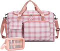 Small Gym Bag for Women, Travel Duffle Bag Carry On Weekender Bag with Shoe Compartment