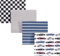 Hudson Baby Unisex Baby Cotton Flannel Receiving Blankets, Vintage Cars, One Size