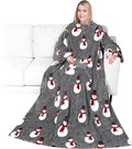PAVILIA Wearable Blanket with Sleeves for Adult Women Men, Cozy Fleece Warm Wrap Throw with Arms, Gifts for Christmas, Wife