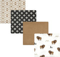 Hudson Baby Unisex Baby Cotton Flannel Receiving Blankets, Wild Buffalo, One Size