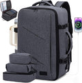 LOVEVOOK Travel Backpack, 40L Extra Large Backpack, Carry on Backpack 17 Inch with USB Port, Water Resistant Business Backpack for Men Women, Dark Grey