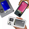 Phone Wallet - Adhesive Card Holder - Cell Phone Pouch - Stick on Lycra Pocket by Gecko - Carry Credit Cards and Cash