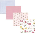 Hudson Baby Unisex Baby Cotton Flannel Receiving Blankets, Soft Painted Floral, One Size