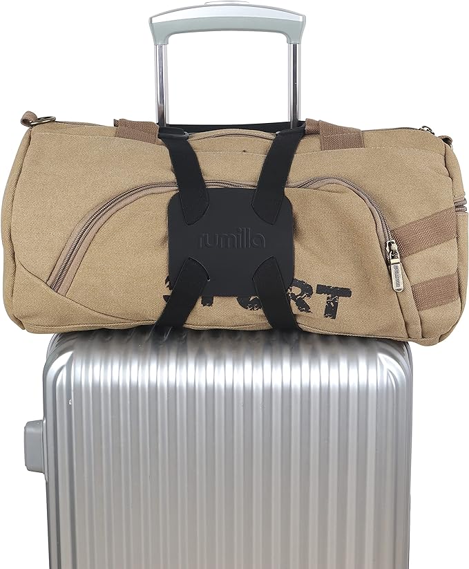 Luggage Straps Bag Bungee， Luggage Straps Suitcase Adjustable Belt，Add a Bag Easy to Travel Suitcase Elastic Strap Belt – (Black)