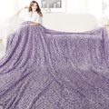 Cozy King Blanket for Bed Purple Lavender Lalic Soft Blanket King Size Lightweight Plush Fuzzy 90"x108" Large Bed Throw Blankets Decor for All Seasons