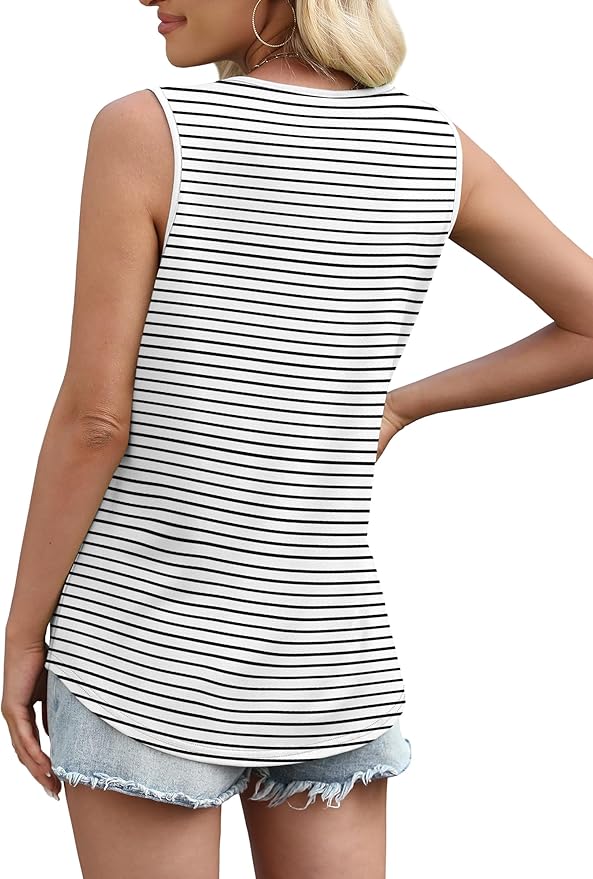 WIHOLL Women's Square Neck Tank Top