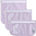 HIONXMGA TSA Approved Toiletry Bag, Set of 3 Clear Travel Toiletry Bag Quart Size Zipper Travel Pouch, Waterproof Makeup Cosmetic Bag for Women Men Kids Toiletries Carry on, Wander