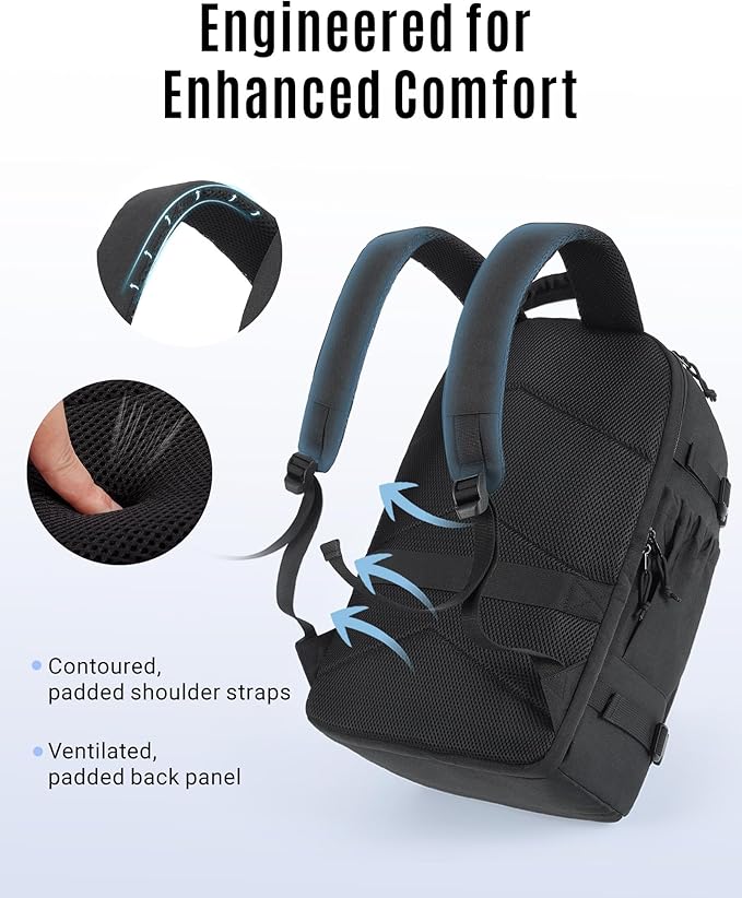 LIGHT FLIGHT Travel Backpack, TSA Friendly Flight Approved Carry on Backpack Water-resistant Lightweight Business Large Weekender Bag Casual Daypack 17.3" Laptop Backpack for Men Women, Pink
