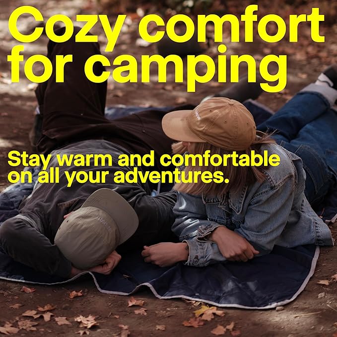 Gravel Layover Travel Blanket – Ultra-Light Compact Blanket for Camping and Outdoor Adventures - Down Alternative Portable Travel Blanket for Layovers & Road Trips (Spruce)