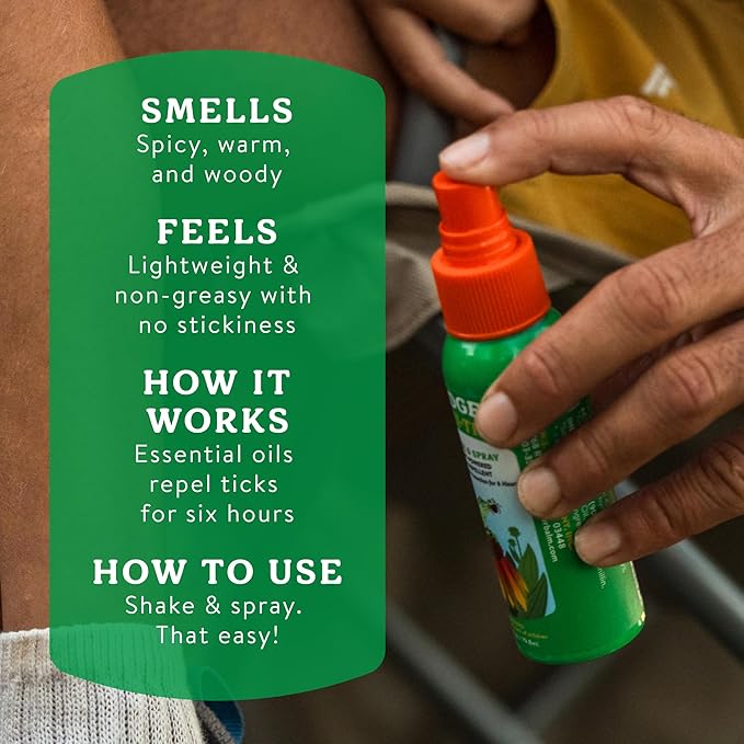 Badger Bug Spray & Tick Spray Combo Pack, Family Friendly All Natural Mosquito and Tick Repellents with Organic Essential Oils, Great Smelling, Plant Based, Deet-Free, Vegan, 4 fl oz, 2-Pack