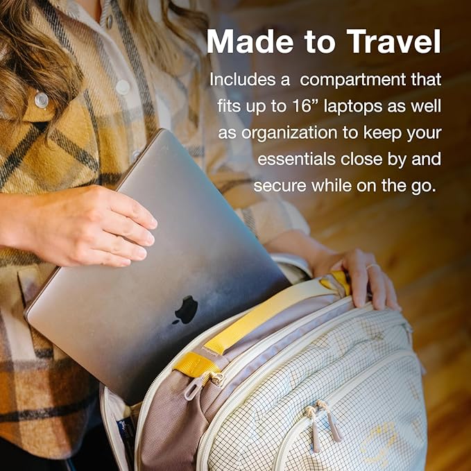 Osprey Transporter 36L Travel Pack - Carry On Backpack with Laptop Sleeve - High Storage Weekender Bag, Glow Dew
