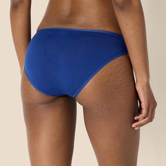 Amazon Essentials Women's Breathable Cotton Bikini Brief Underwear with Full Coverage, Multipacks