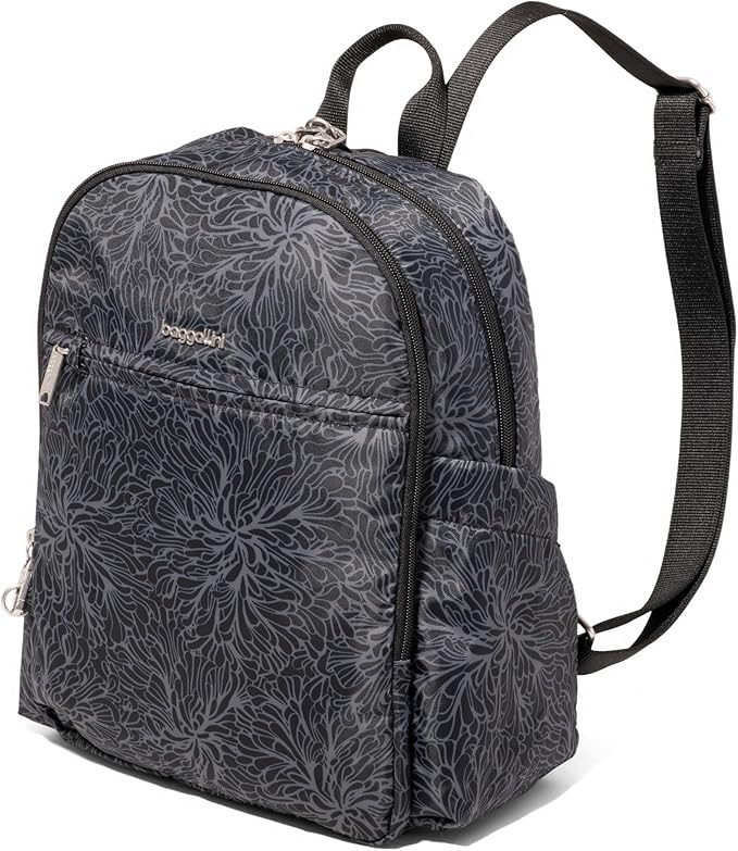 Securtex Anti-Theft Getaway Backpack - 9.4"x13"x5" Travel Safe Bag w/Locking Zippers, Slash-Resistant, RFID