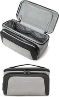 BAGSMART Toiletry Bag for Men, Wide Opening Travel Bag for Toiletries, Dopp Kit Water Resistant Shaving Hygiene Bag for Bathroom Shower, Toiletries Accessories,Travel Essentials-Gray