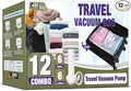 Travel Vacuum Bags with Electric Pump, Vacuum Travel Bags for Luggage and Suitcase, Clothes Clothing (6S 6XS)