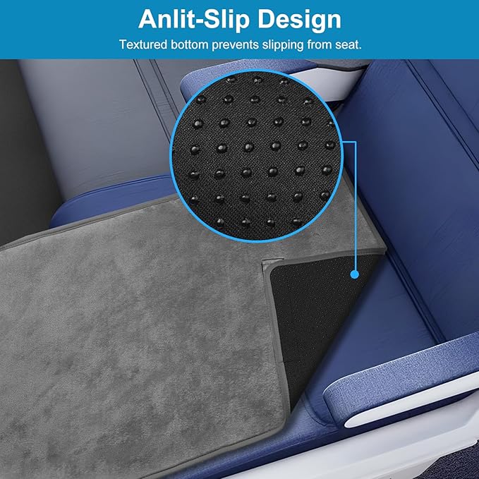 COZYBONDER Toddler Airplane Bed, Kids Airplane Seat Extender Travel Bed, Kids Airplane Travel Essentials, Air Must Have for Toddlers, Portable Plane Footrest for Flights