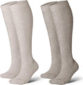 LEVSOX Cotton Compression Socks for Women&Men 20-30mmHg Knee High Cute Support Sock for Nurses Pregnancy Travel