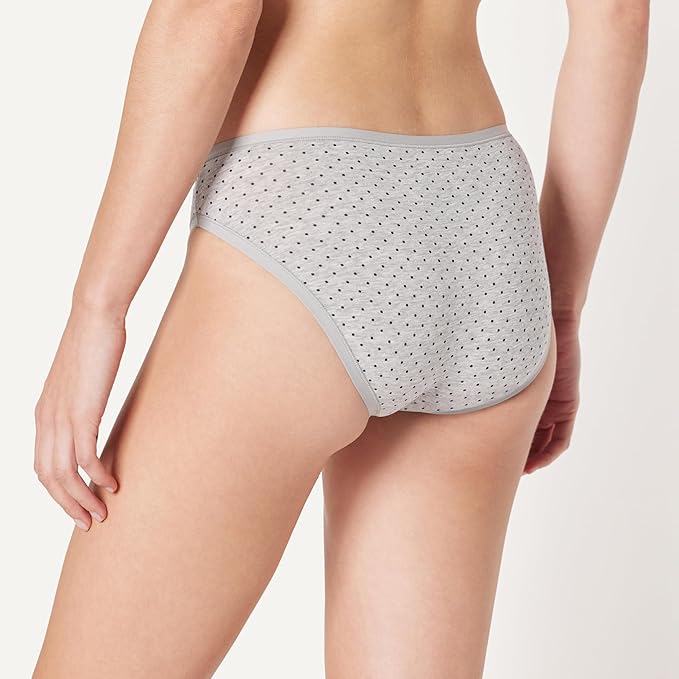Amazon Essentials Women's Breathable Cotton Bikini Brief Underwear with Full Coverage, Multipacks
