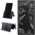 Xinjoduz Airplane Phone Holder, Flexible Flight Flap Phone Holder for Plane Travel, Universal Tablet Stand for Airplane, Desk, Travel Essentials, Black