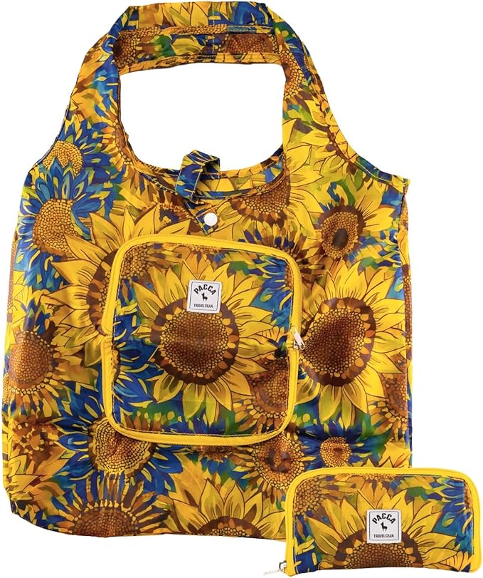Pacca Packable Tote Bag Travel Shopping Bag Foldable Tote Bag for Travel, Grocery, Beach, Cruise Ultra Light Tote