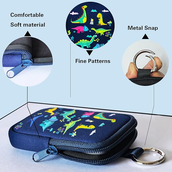 Neoprene Hand Sanitizer Holder Compatible with Touchland, Shockproof Protective Sleeve with Zipper & Snap Hook, Travel Case