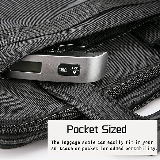Luggage Scale High Precision Luggage Weight Scale Portable Suitcase Scale Digital Handheld Electronic Digital Hanging Scale for Travel with Hook 110 Lb/ 50Kg