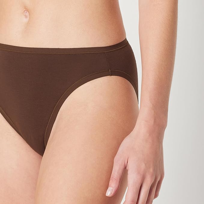 Amazon Essentials Women's Breathable Cotton Bikini Brief Underwear with Full Coverage, Multipacks
