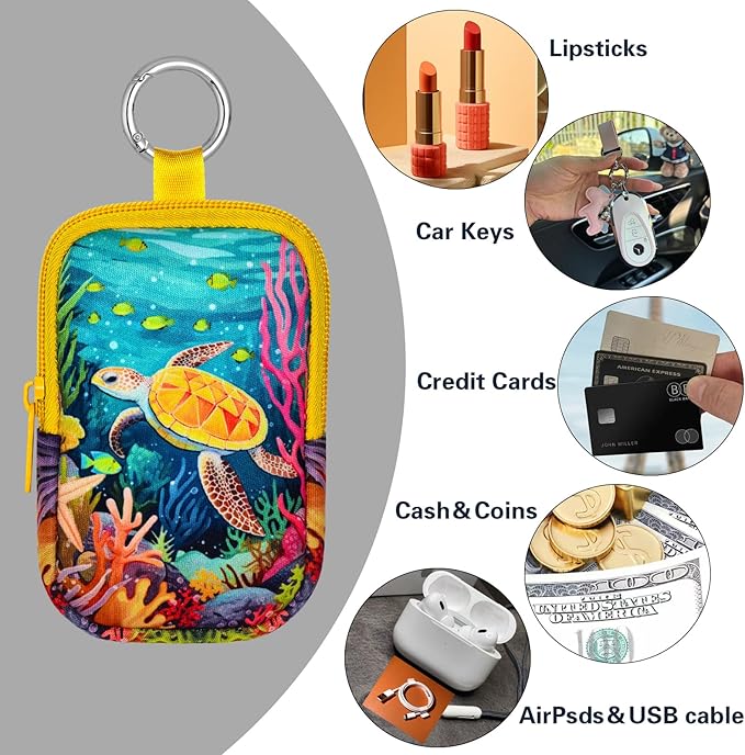 Neoprene Hand Sanitizer Holder Compatible with Touchland, Shockproof Protective Sleeve with Zipper & Snap Hook, Travel Case