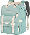 FALANKO Laptop Backpack for Women, Doctor Teacher Nurse Work Bookbag for 17.3 Inch Laptop, Large Travel Wide Open College Shoulder Purse Bag With RFID Anti Theft Green