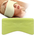 Sleep Mask for Women Men, Reversible Eye Mask Sleeping with Cozy & Cooling Sides, Adjustable Velcro Band, Blackout Face-Hugging Padded Eye Cover for Sleeping Travel Office, Cyan/Yellow