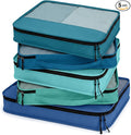 5 Pcs Packing Cubes for Suitcase Large Travel Cubes Carry on Luggage Organizer Bags for Clothes Accessories(Mixed,Blue)