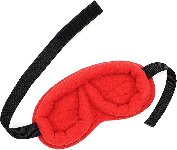 Wild Essentials Infinity Fleece Luxury Sleep Mask - Sunset Red