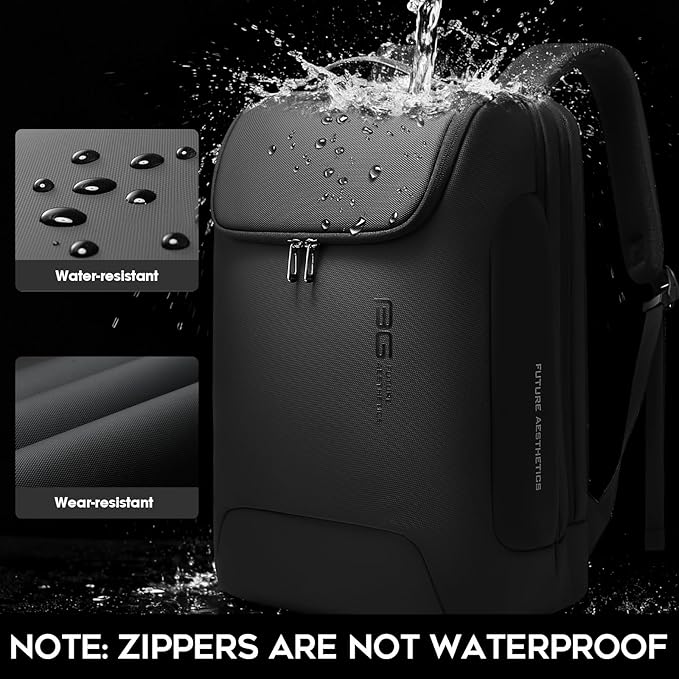 BANGE Business Backpack for Men, 17.3 Inch Laptop Compatible, Water-Resistant Travel & Work Backpack, Spacious Daypack for Office, College, and Weekend Use