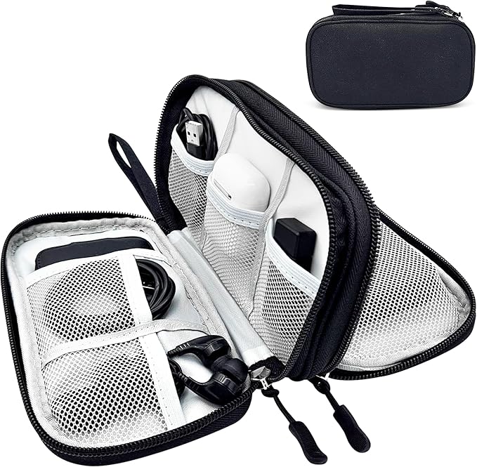 GottaHaveit | Travel Electronic organizer – For Cable, Charger, and Cord, Tech Organizer (Black)