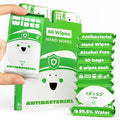 Impossibly Compact Travel Antibacterial Wipes Hand Sanitizer - 99.5% Water and Aloe - Safe for Sensitive Skin & Hypoallergenic Hand Wipes - Travel Essentials For Adults & Kids, 10 Pack Total 60 Wipe