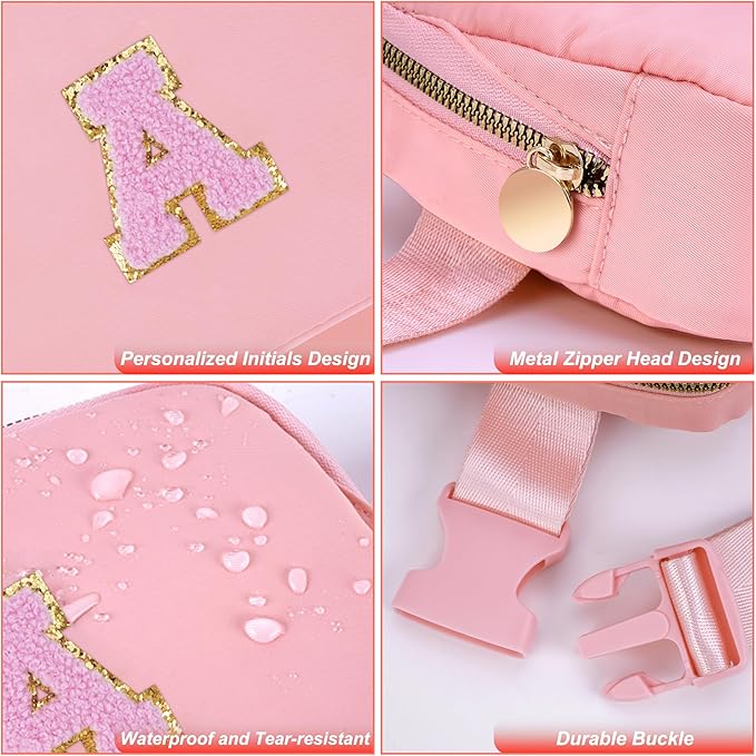 Uygafly Gifts for Girls 3 4 5 6 7 8 9 10 11 12 Year Old Teens Kids Daughter Sister Gifts for Women Her - Fanny Pack Belt Bag Cute Stuff for Girls Women Teen Trendy Crossbody Bags | Peach,A