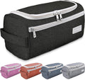 emissary Travel Hanging Toiletry Bag, Lightweight Travel Makeup Organizer for Man and Women, Waterproof Cosmetic Makeup Bag Organizer with Hanging Hook for Accessories,Essentials, Toiletries (Black)