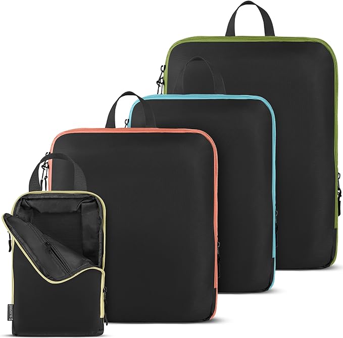 Compression, 4 Set/6 Set Packing Cubes for Carry on Suitcase, Organizer Bags Set