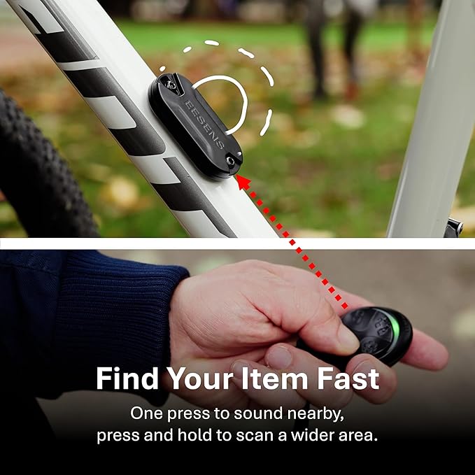 Dual Alert Guardian Alarm System with Alarm Remote -110dB Vibration Siren & 800ft Wireless Theft Alert- Discreet, Tamper & Weather Resistant, Simple Mount for Bike, Motorcycle, Camping, Camera & More