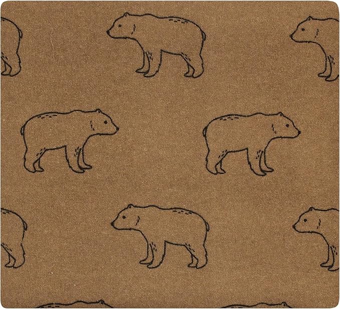 Hudson Baby Unisex Baby Cotton Flannel Receiving Blankets, Brown Bear, One Size