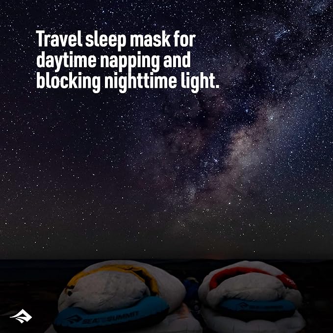 Sea to Summit TravellingLight Eye Shade Travel Sleep Mask, Spicy Orange