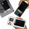 Phone Wallet - Adhesive Card Holder - Cell Phone Pouch - Stick on Lycra Pocket by Gecko - Carry Credit Cards and Cash