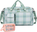 Small Gym Bag for Women, Travel Duffle Bag Carry On Weekender Bag with Shoe Compartment