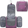 Hanging Toiletry Bag for Women Travel Makeup Bag Organizer Toiletries Bag for Cosmetics Essentials Accessories (Large, Dark Purple)