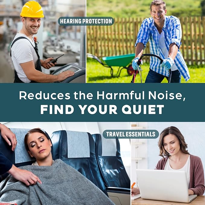 Ear Plugs for Sleeping, Soft Silicone Noise Cancelling Earplugs for Women Men Kids with Small Ear-Canal, Sound Blocking Earbuds for Sleep, Snoring, Work, Travel, Gardening, Concerts
