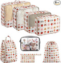 8 Set Packing Cubes for Travel with Clear Toiletry Bag, Durable Luggage Packing Organizers, Carry-On Accessories, TSA Approved See-Through Cubes, Space-Saving Storage Bags, Gifts for Women