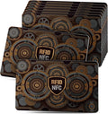 DUGRAFT 8 Pack RFID Blocking Cards Credit Card Protectors Anti-Theft Card Blocker NFC Contactless Protection for Entire Wallet, Travel Essentials, Steampunk